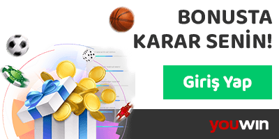 youwin-bonus-giris Hediye kutusu ve spor temalı objelerle hazırlanmış bonus giriş görseli
